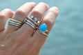 Turquoise Wrap 2mm ring