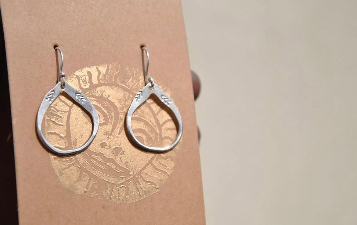 Boho hoop dangle