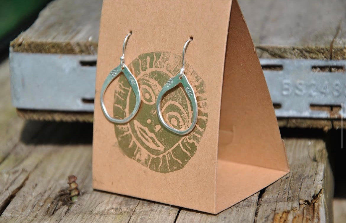 Boho hoop dangle
