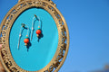 Beach Bead Coral earring