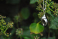 Solid Sterling Silver sand cast shell Pendant